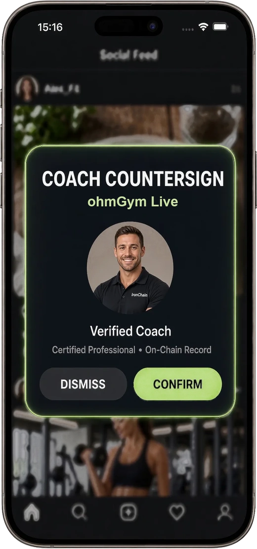 A verified coach confirms the session they just watched